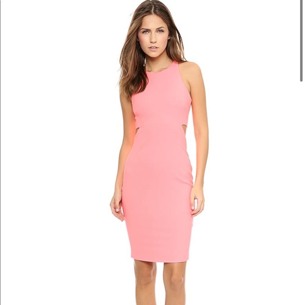 Pink lela cutout dress